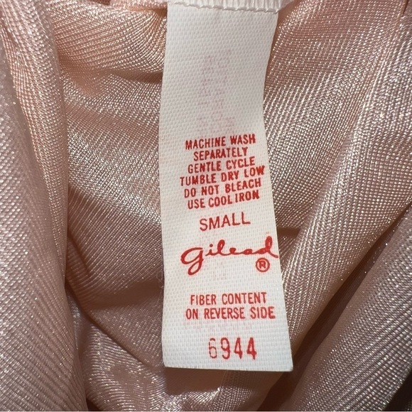 Vintage Gilead 70’s Light Pink Maxi Nightgown Size Small - Picture 3 of 12